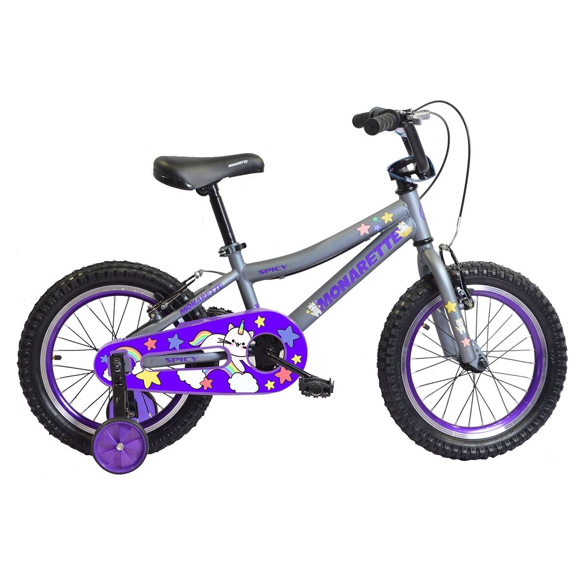 MONARK - Bicicleta para Niños Spicy Aro 16 Gris Morado Monark