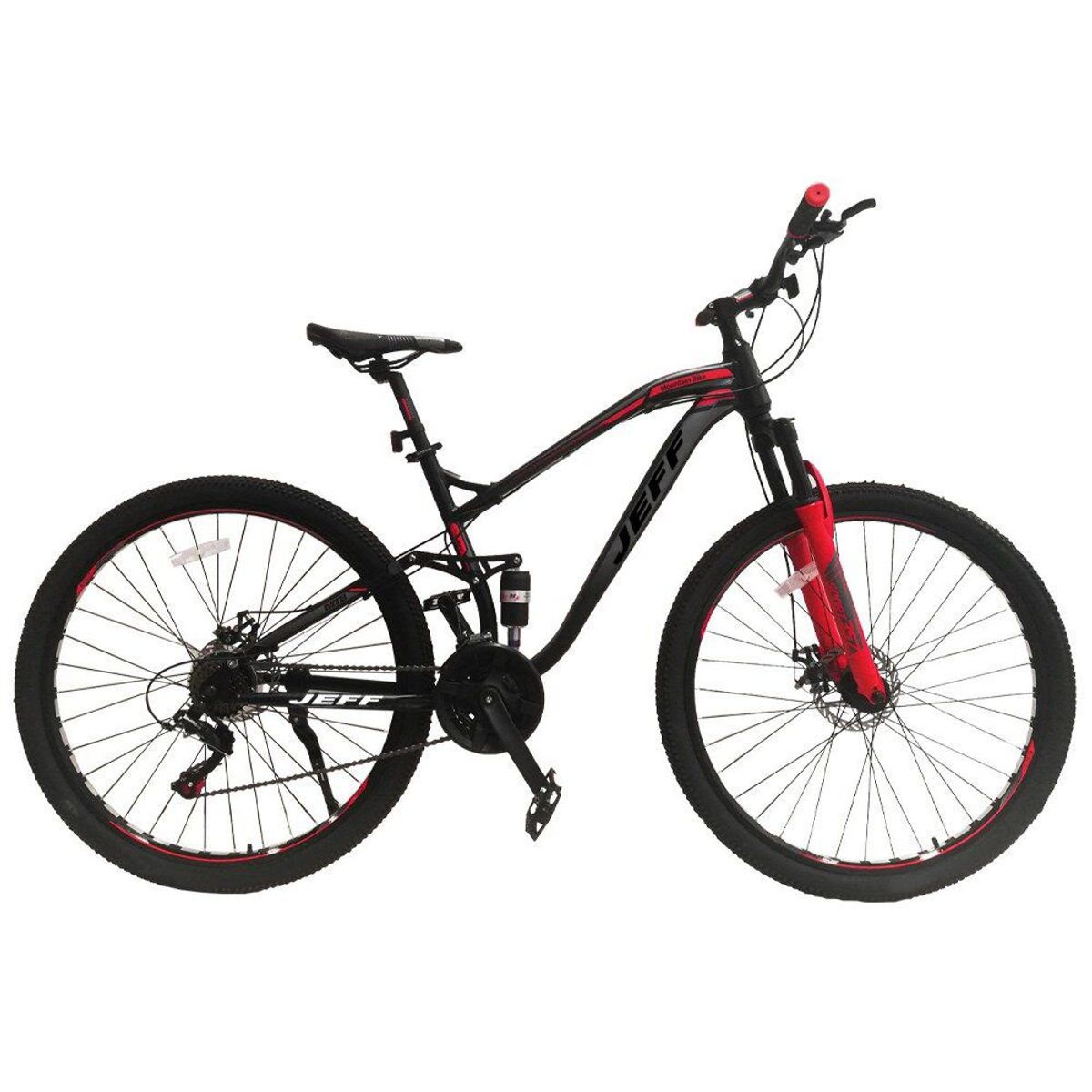 JEFF BIKE - Bicicleta Jeff Megamo Aro 29 Negro con Rojo