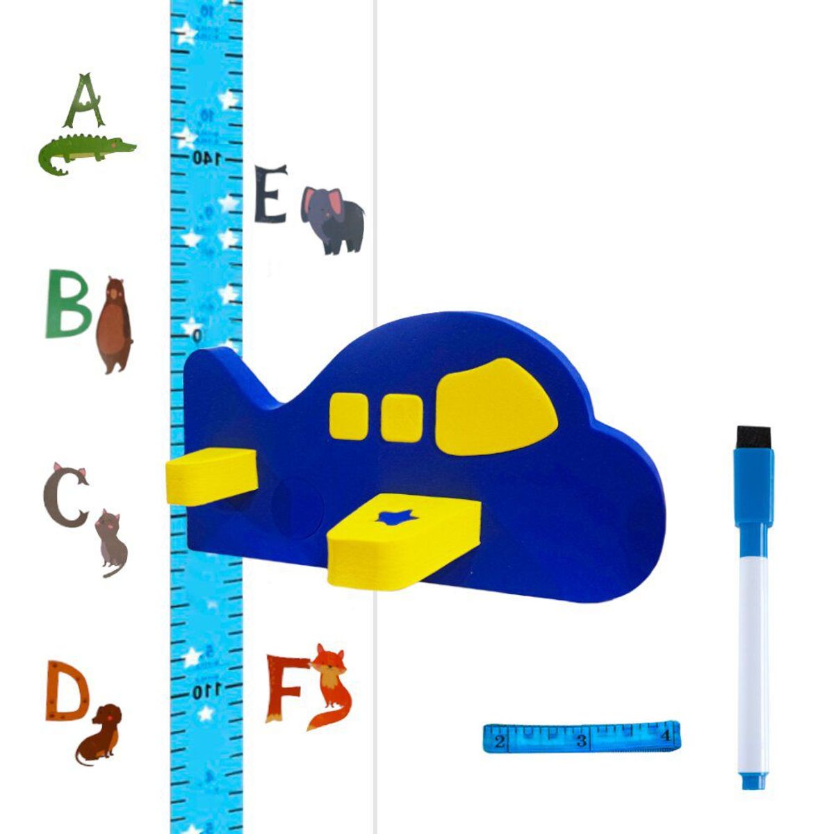 GENERICO - Tallímetro Imantado Medidor de Altura P/Niños H