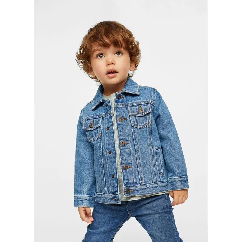 MANGO KIDS - Casaca jean Bebé niño Mango Kids