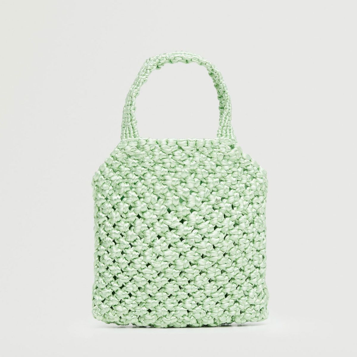 MANGO - Mini Bolso Mujer Mango Crochet
