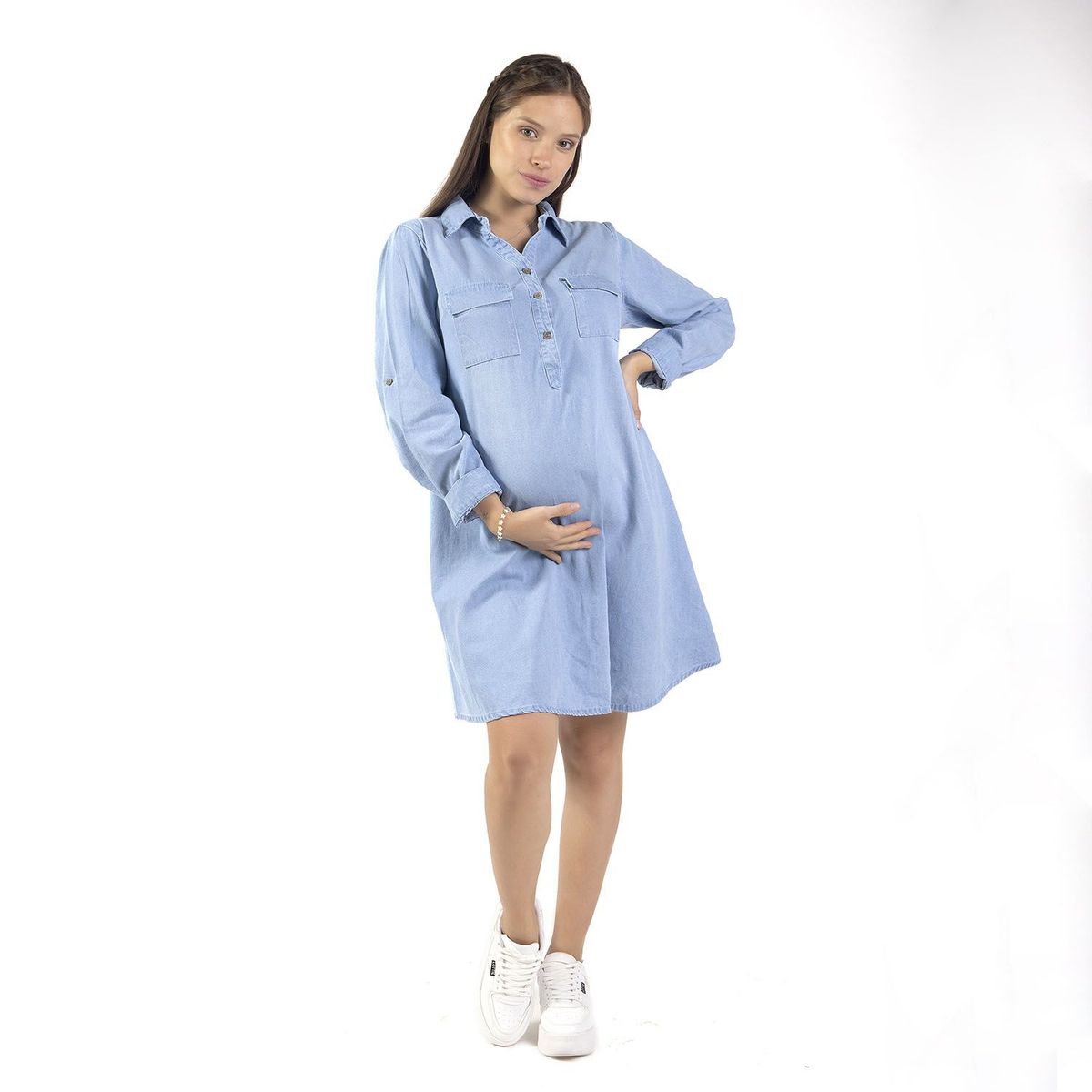 VALESKA - Vestido Largo Algodón Mujer Valeska Maternity & Baby