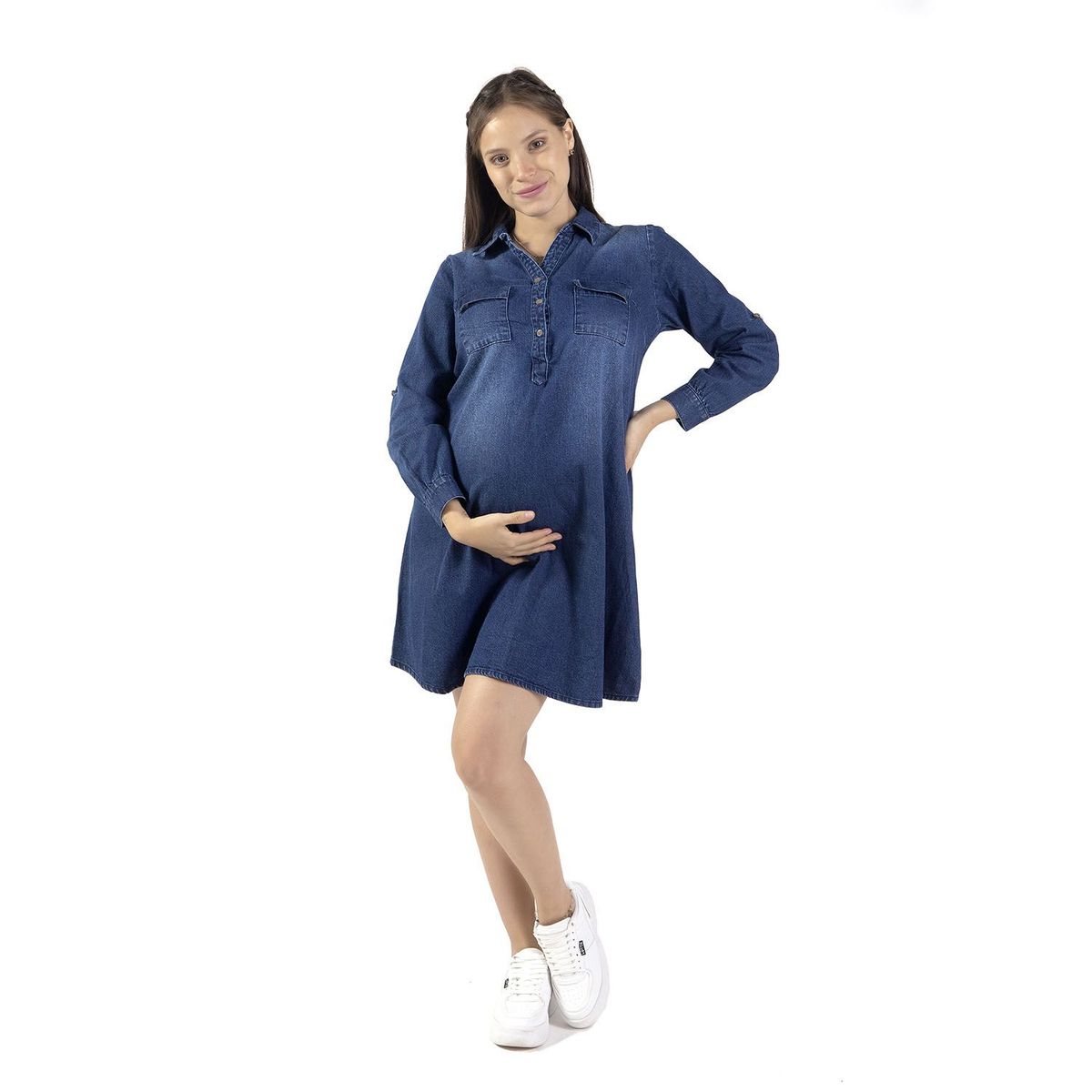 VALESKA - Vestido Largo Algodón Mujer Valeska Maternity & Baby