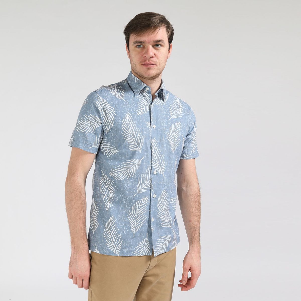 CORTEFIEL - Camisa Manga Corta Hombre Cortefiel