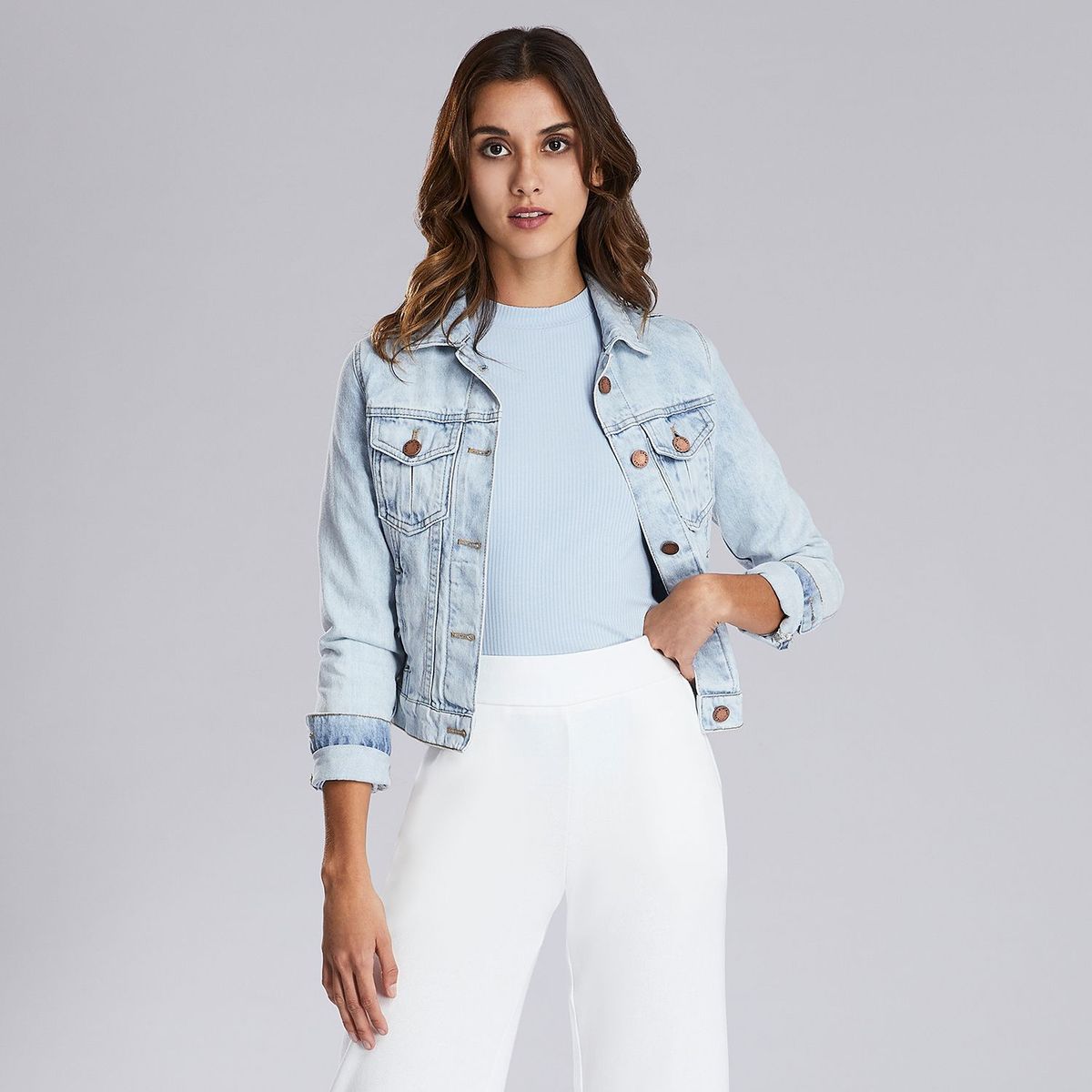CAMILA VIALI - Casaca Denim Mujer Camila Viali