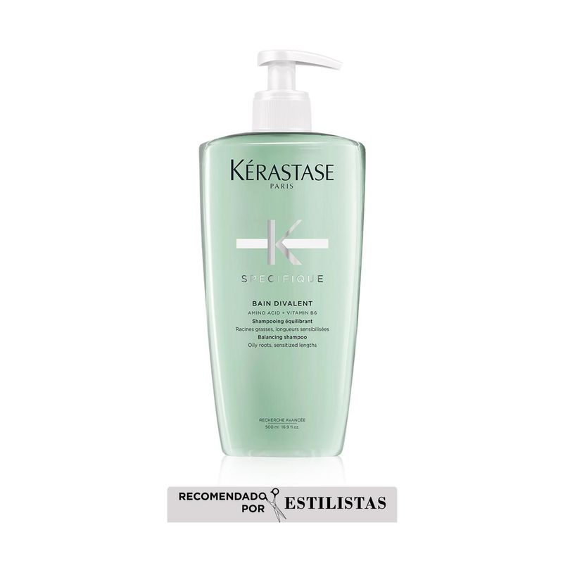 KERASTASE - Shampoo Kérastase Spécifique Divalent raíz grasa 500ml