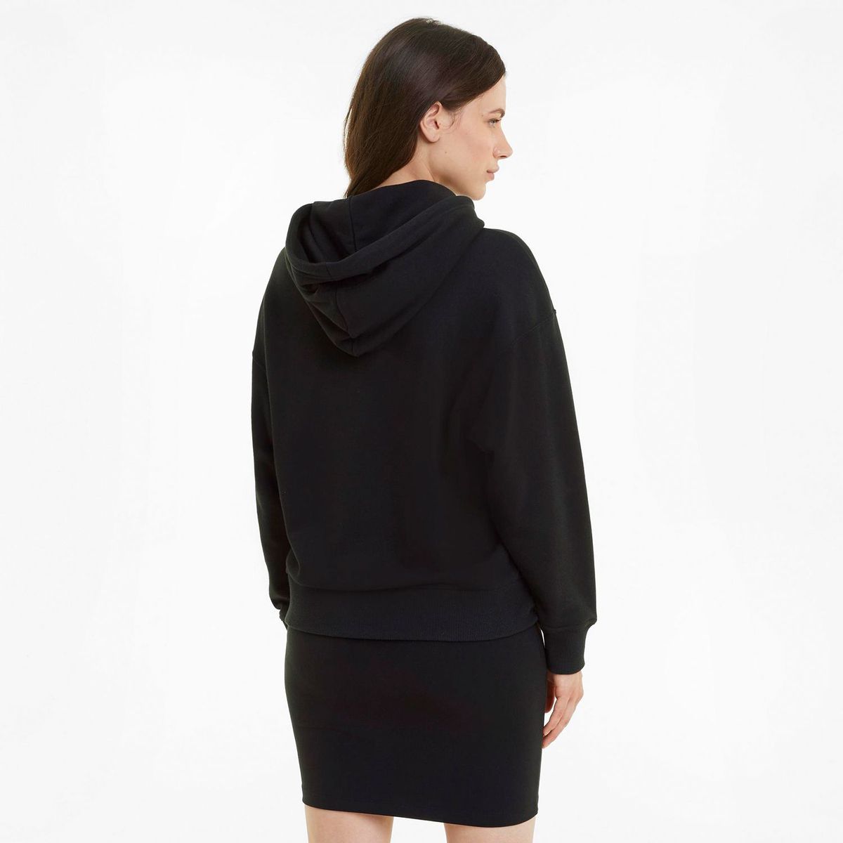 PUMA - Polera Deportiva Classics Logo Hoodie Mujer