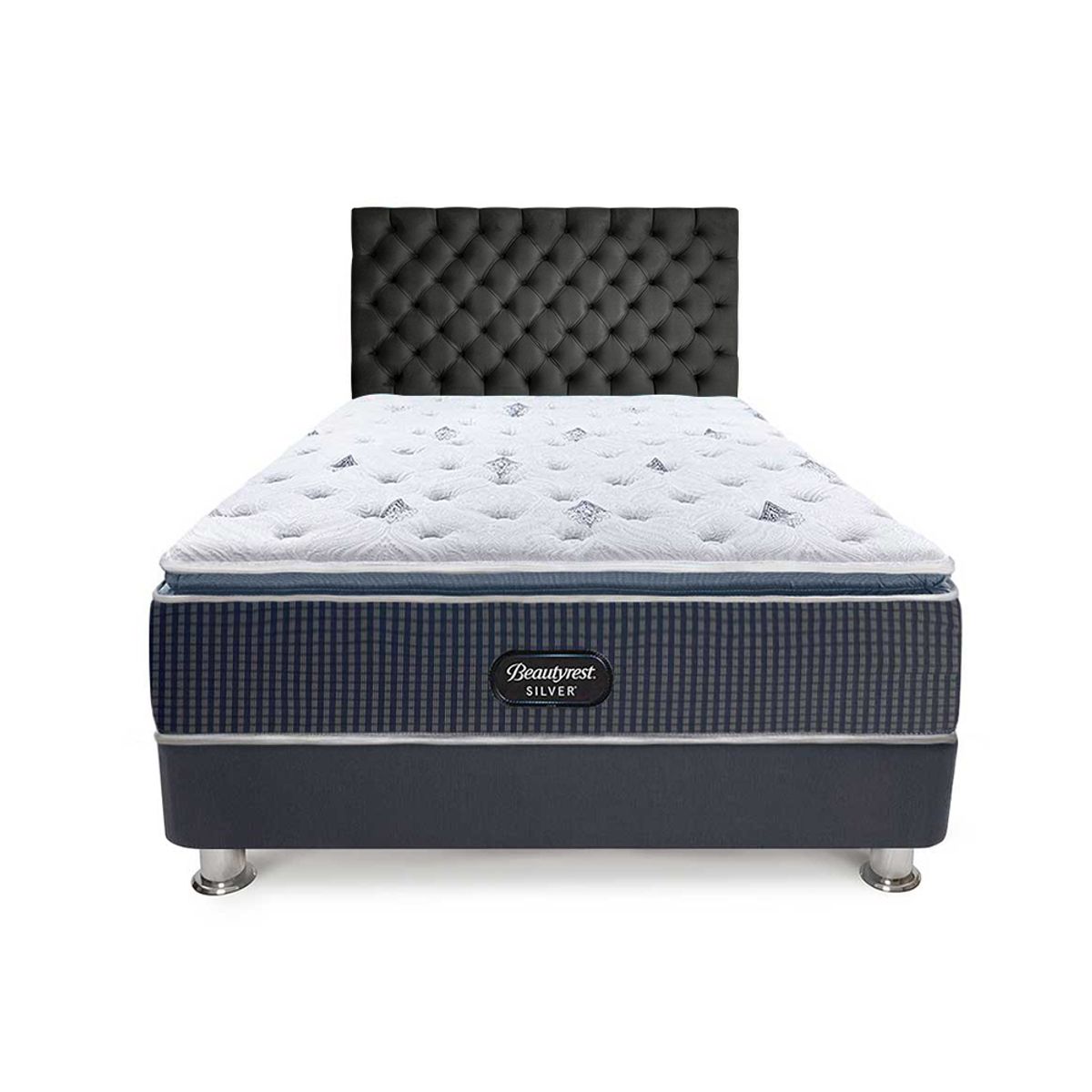 BEAUTYREST SIMMONS - Dormitorio Silver Lord 2 Plz + 2 Almohadas