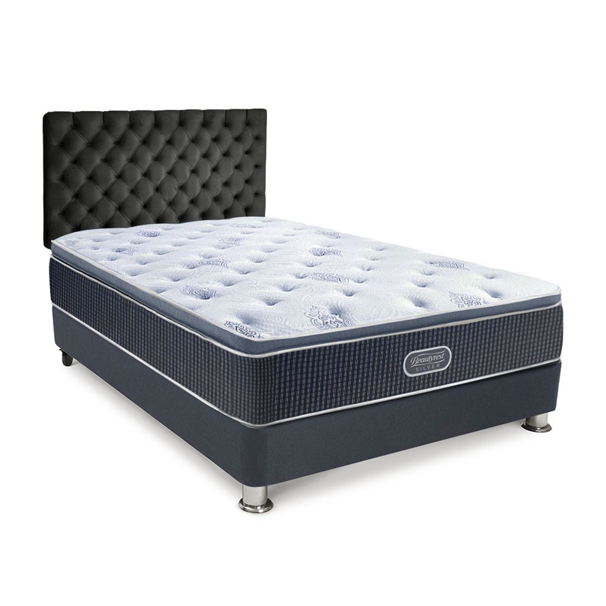BEAUTYREST SIMMONS - Dormitorio Silver Lord 2 Plz + 2 Almohadas