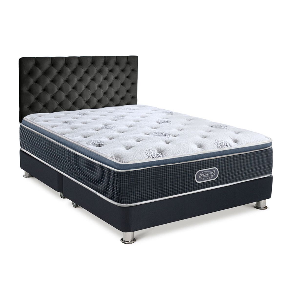 BEAUTYREST SIMMONS - Dormitorio Silver Lord Queen Plus + 2 Almohadas