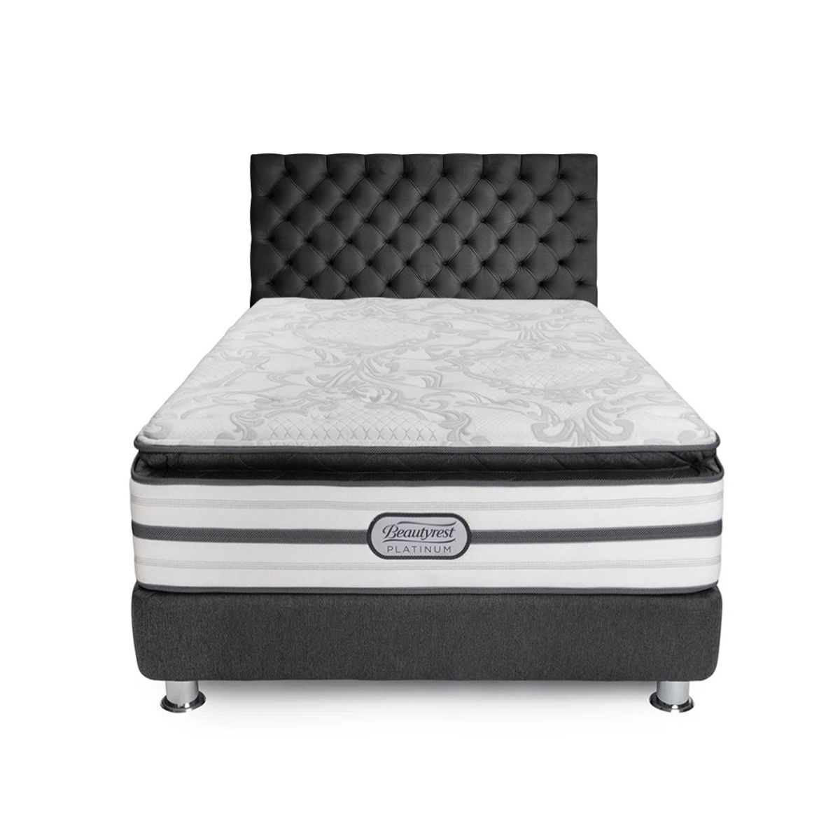 BEAUTYREST SIMMONS - Dormitorio Platinum Lord 2 Plz + 2 Almohadas