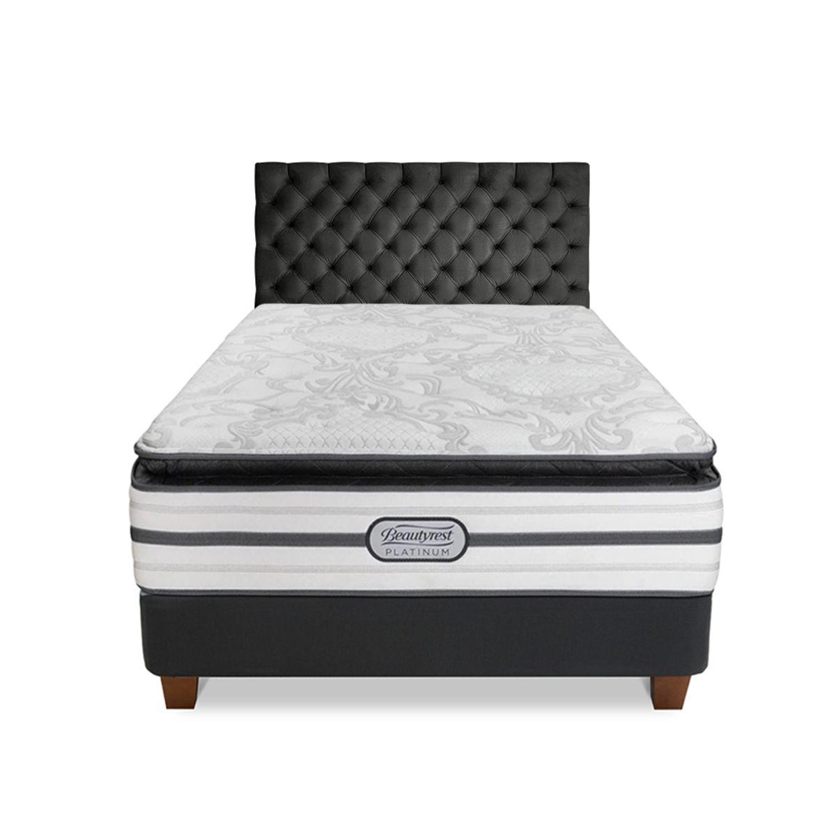 BEAUTYREST SIMMONS - Dormitorio Platinum Lord Queen + 2 Almohadas