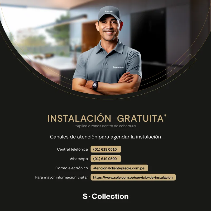 SOLE - Campana Extractora Scollection Slim Black 60Cm