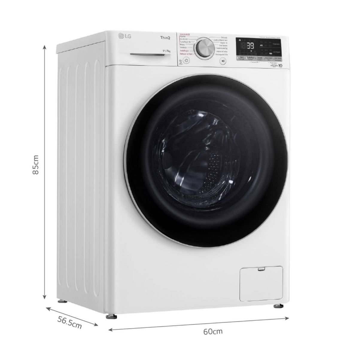 LG - Lavaseca WD11WVC3S6 11/7 Kg AI DD Carga Frontal Blanco LG