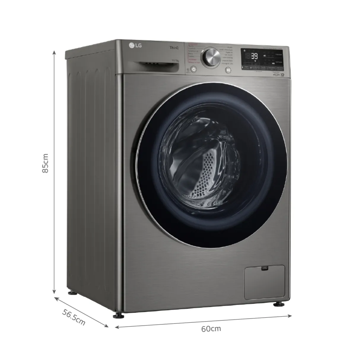 LG - Lavaseca WD11PVC3S6 11/7kg AI DD Carga Frontal Plateada LG