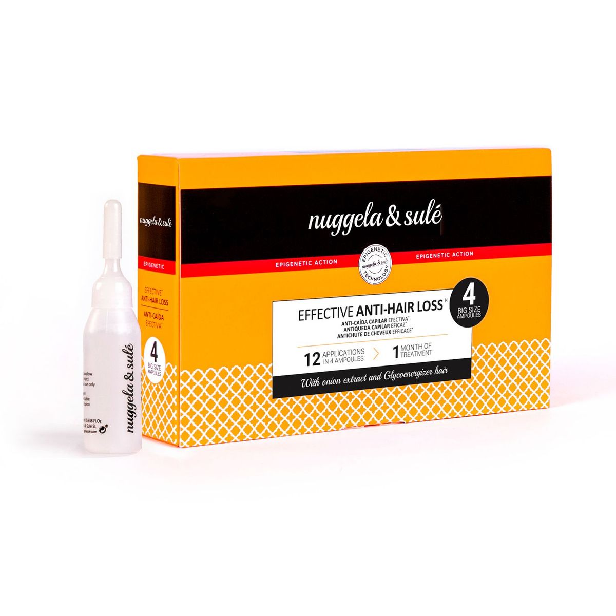 NUGGELA & SULE - Ampollas Anti Caída - Pack 4 unidades