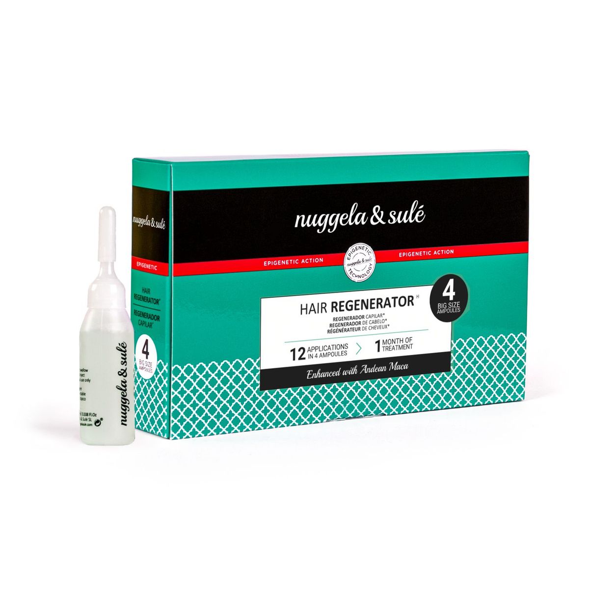 NUGGELA & SULE - Ampollas Regeneradoras Capilar - Pack 4 unidades