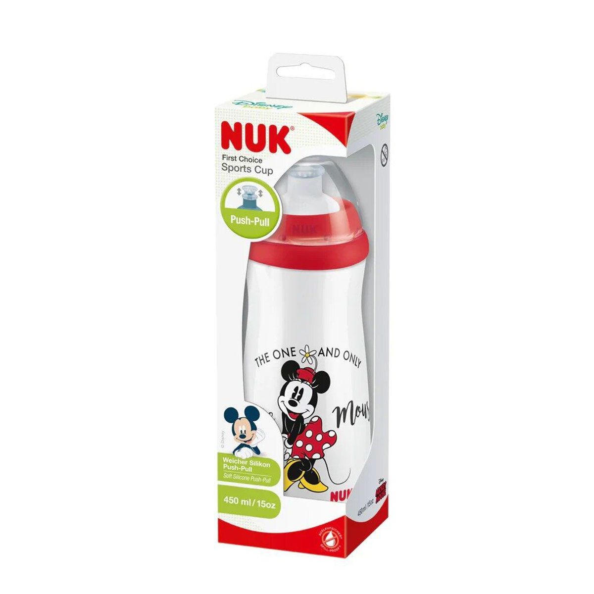 NUK - Vaso Sport Cup Antiderrame Minnie 450Ml 36M+