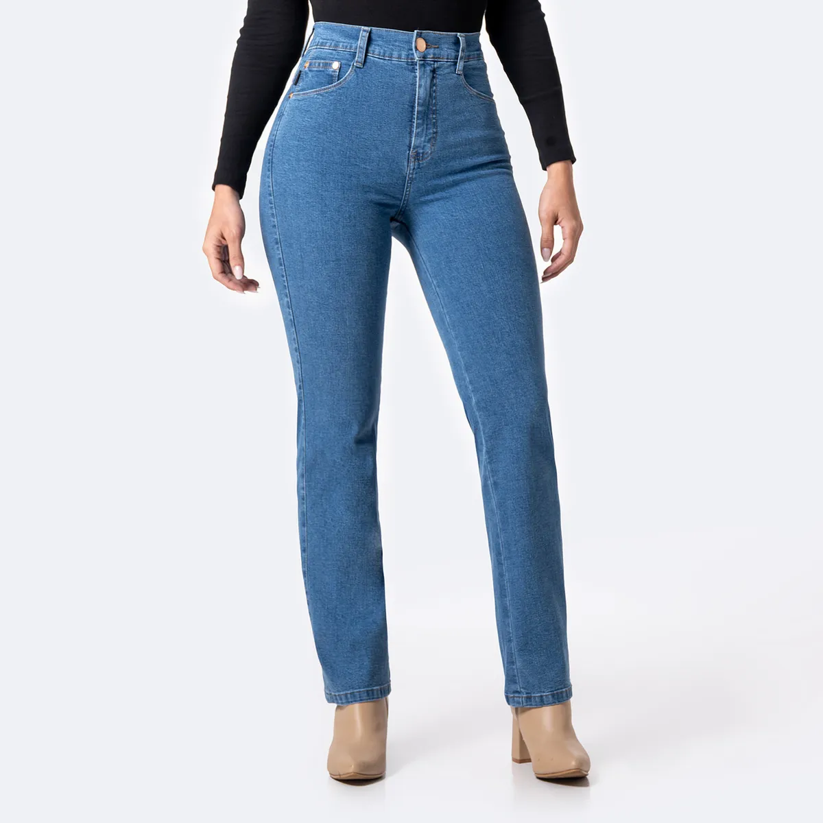 PIONIER - Jean Straight Algodón Mujer Pionier.