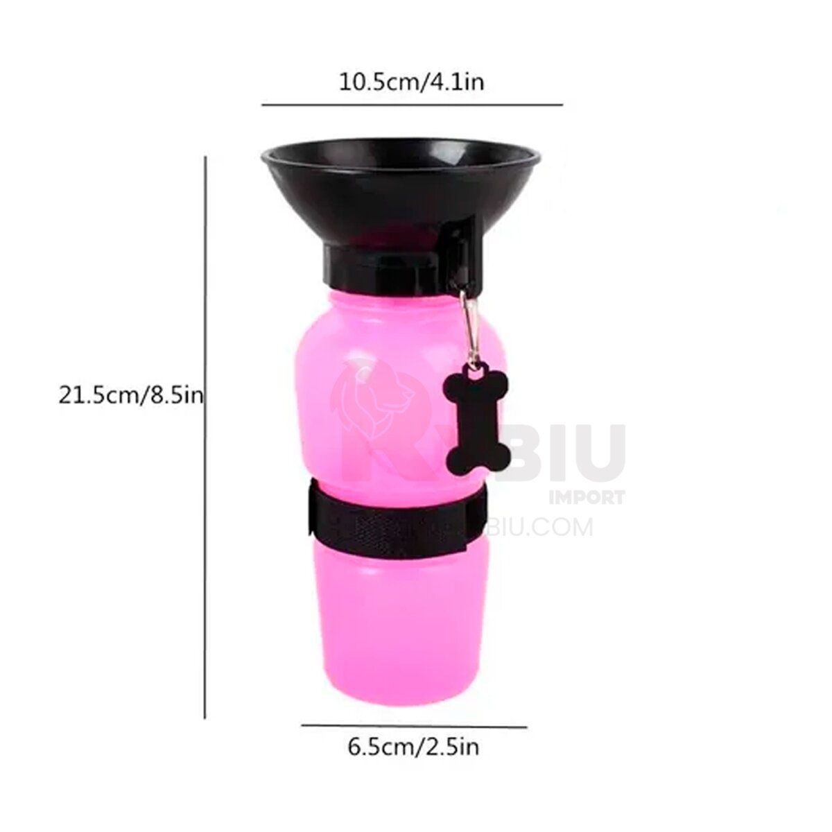 GENERICO - AquaDog botella tomatodo para mascota Rosa