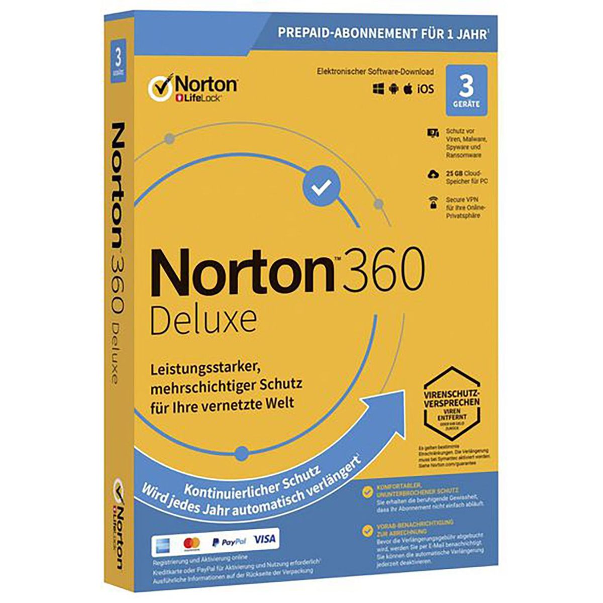 NORTON - ESD Norton 360 Deluxe 3, 25 gb