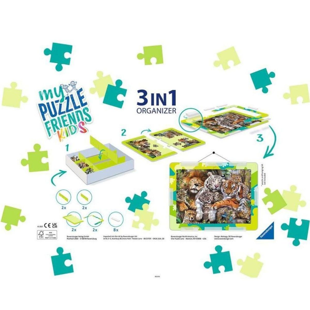RAVENSBURGER - Organizador de Rompecabezas 3 en 1