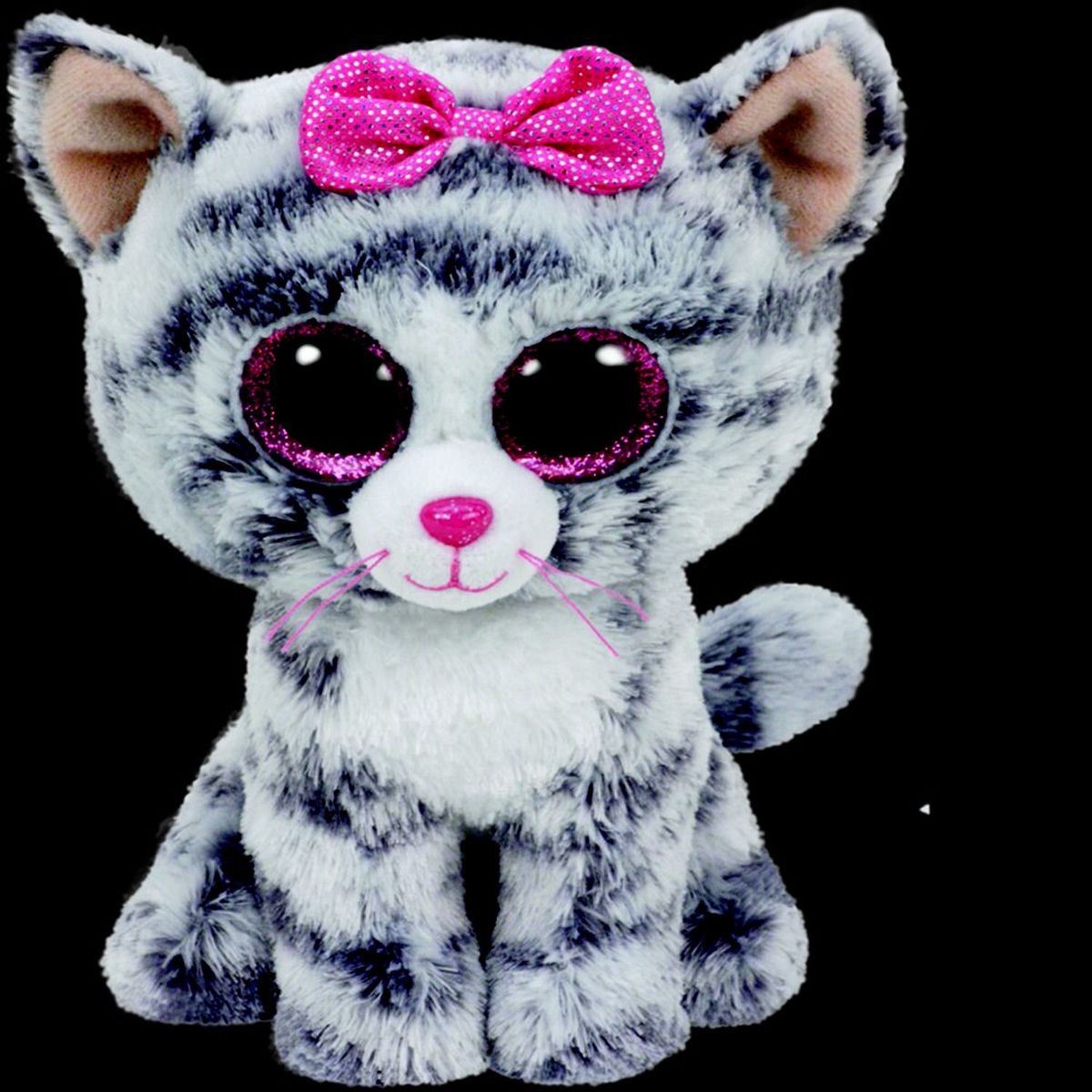 TY - Peluche TY Beanie Boos Kiki Gato Gris
