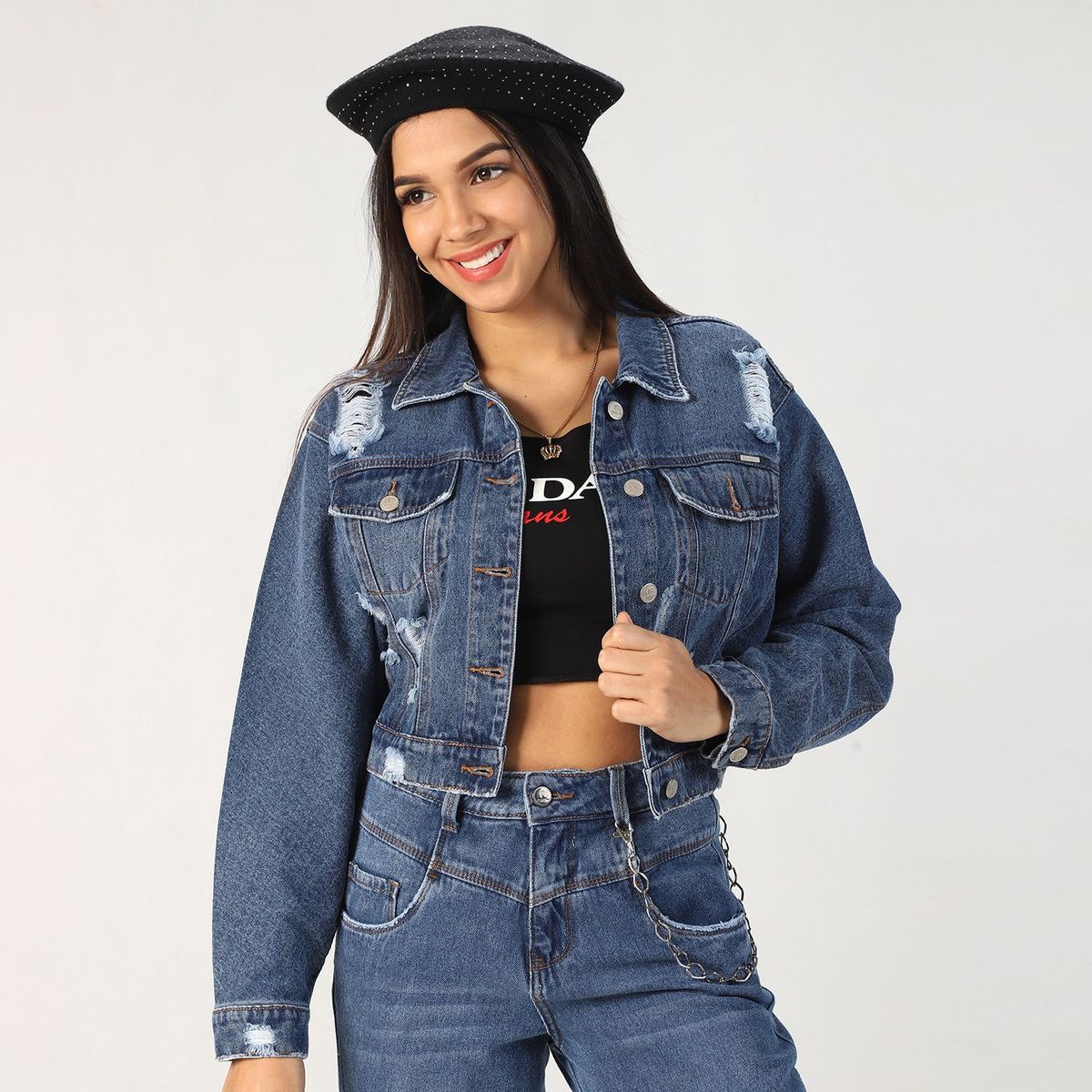 FORDAN JEANS - Casaca Algodón Mujer Fordan Jeans