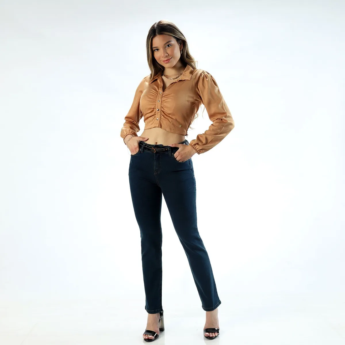 FORDAN JEANS - Jean Recto Algodón Mujer Fordan Jeans
