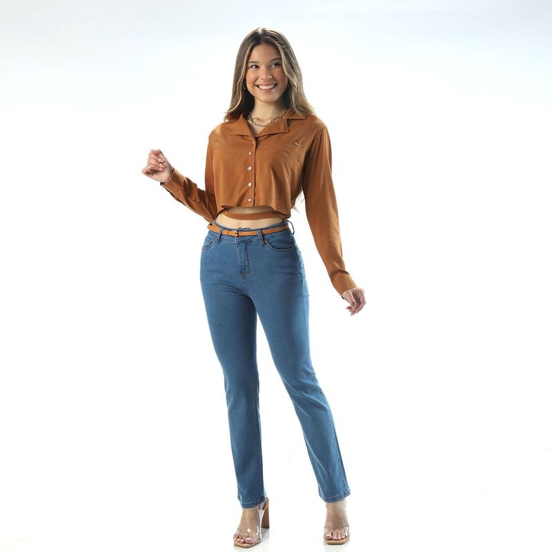 FORDAN JEANS - Jean Recto Algodón Mujer Fordan Jeans