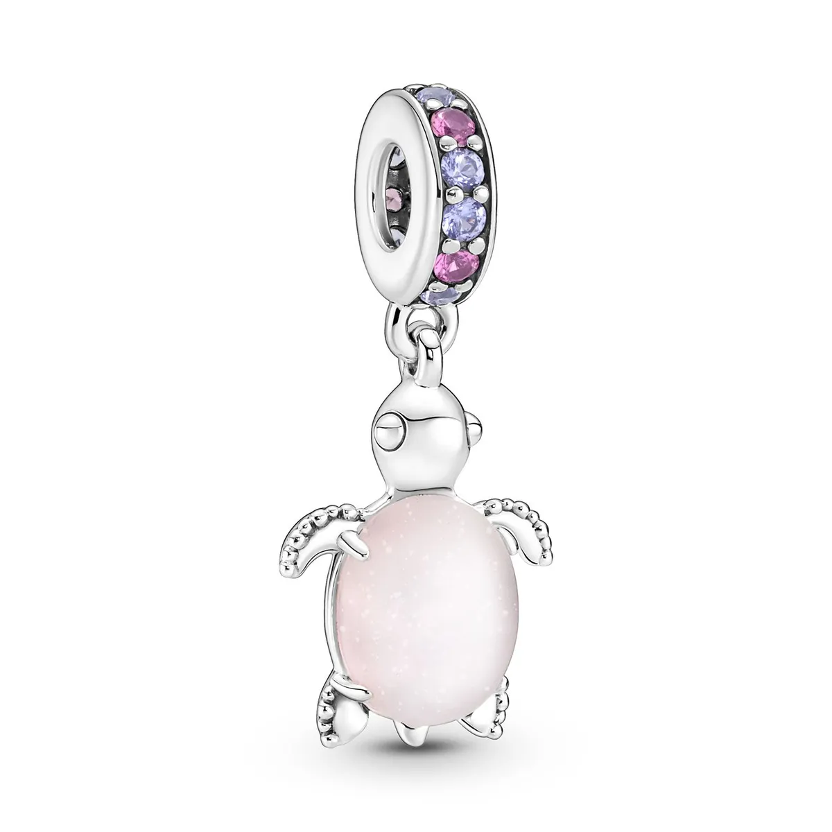 PANDORA - Charm Colgante Tortuga de Mar Rosa