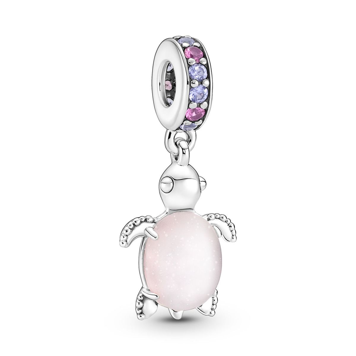 PANDORA - Charm Colgante Tortuga de Mar Rosa