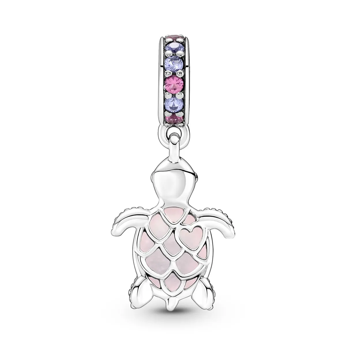 PANDORA - Charm Colgante Tortuga de Mar Rosa