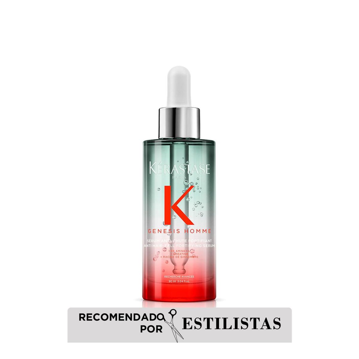 KERASTASE - Sérum Anti-Chute Fortifiant Para Cabellos Debilitados Con Tendencia A La Caída Genesis Homme Serum 90Ml