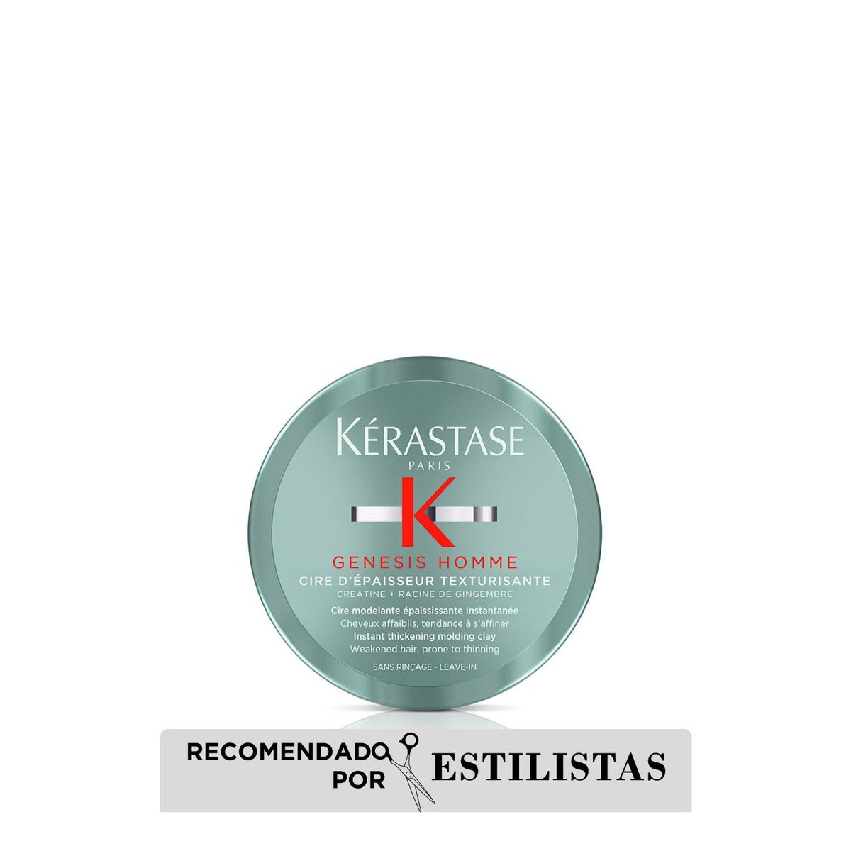 KERASTASE - Cera De Peinado Para Cabellos Debilitados Con Tendencia A Afinarse Genesis Homme Cire 75Ml