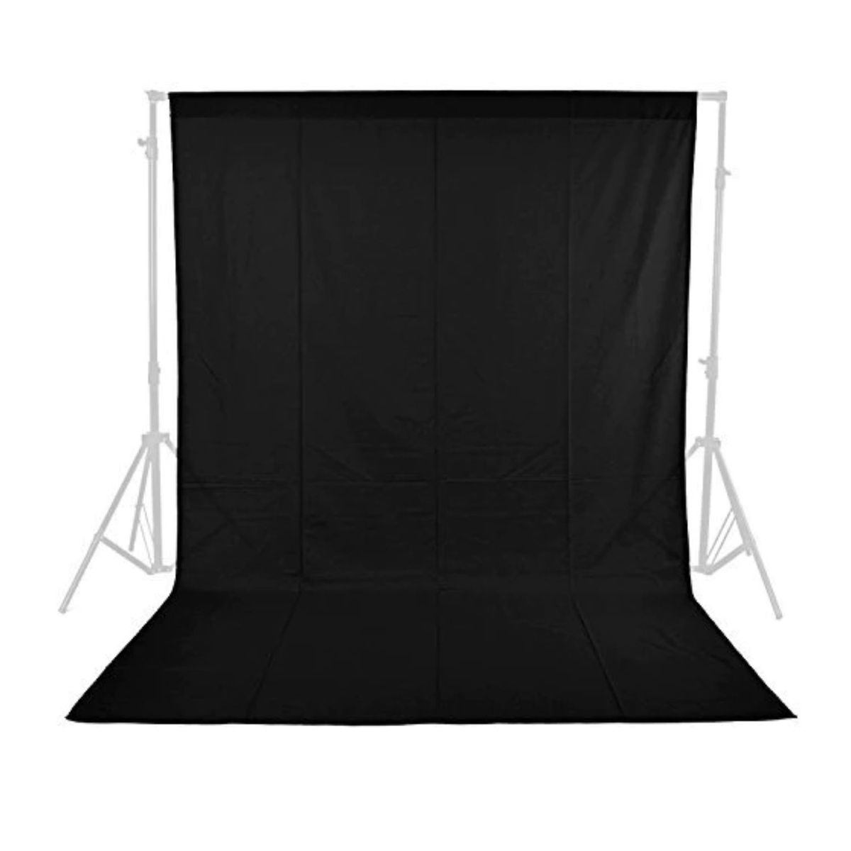 WEIFENG - Fondo Fotográfico De Tela Muselina Negro 3x3 Mts