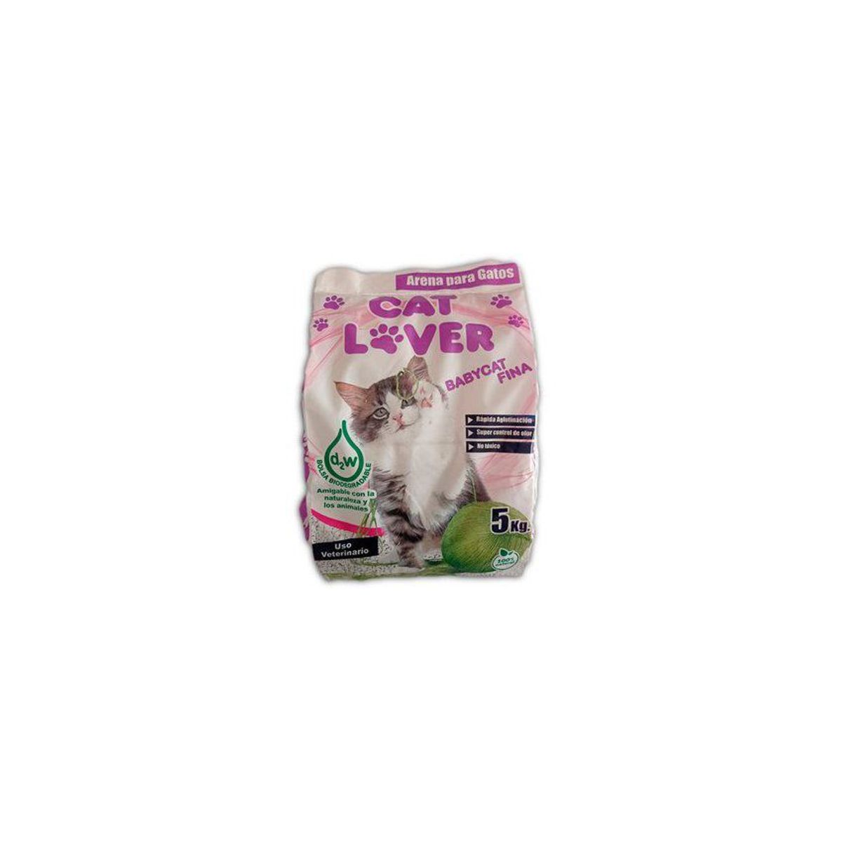 GENERICO - Arena para Gato CAT LOVER  5kg