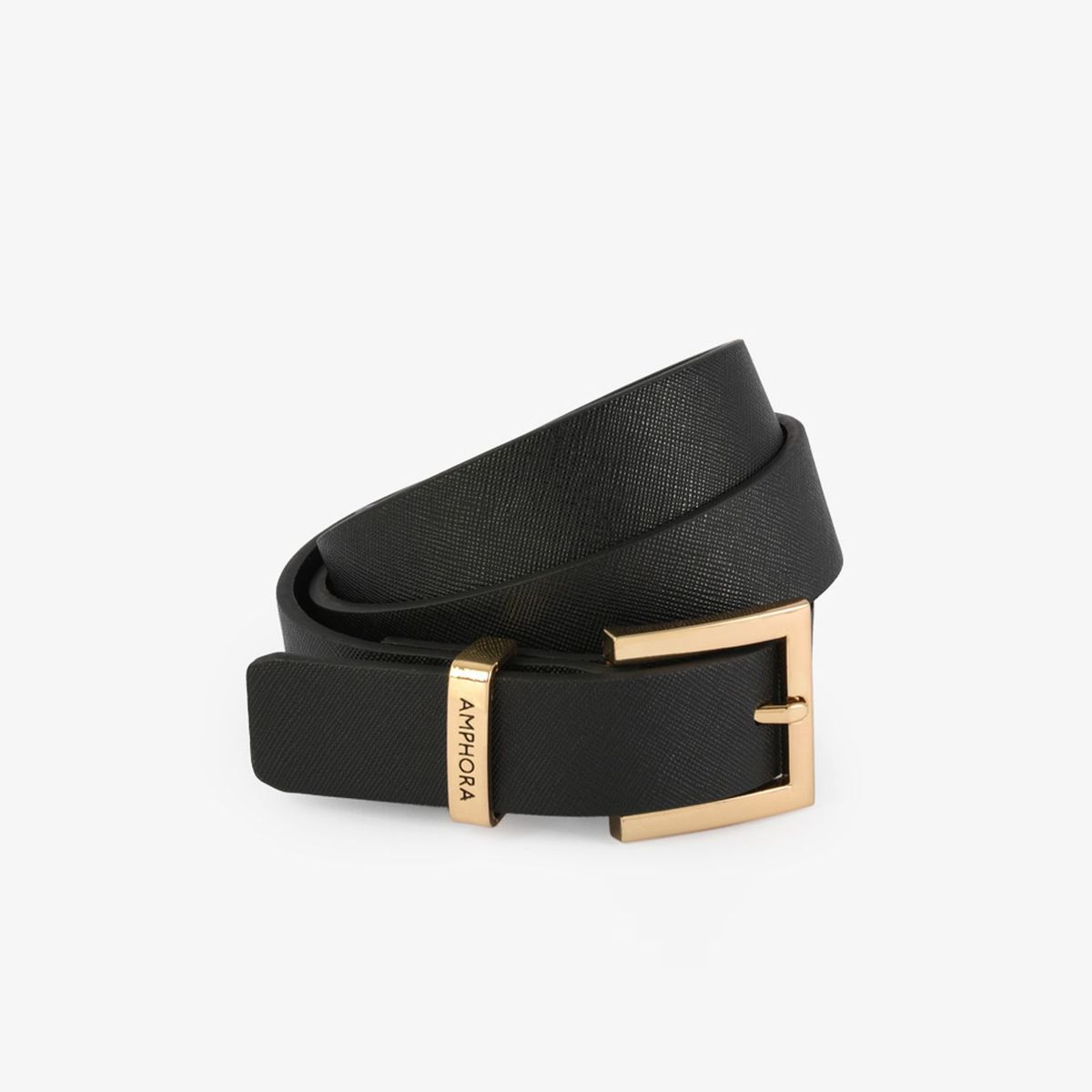 AMPHORA - Cinturón Mujer Amphora Tormenia Negro