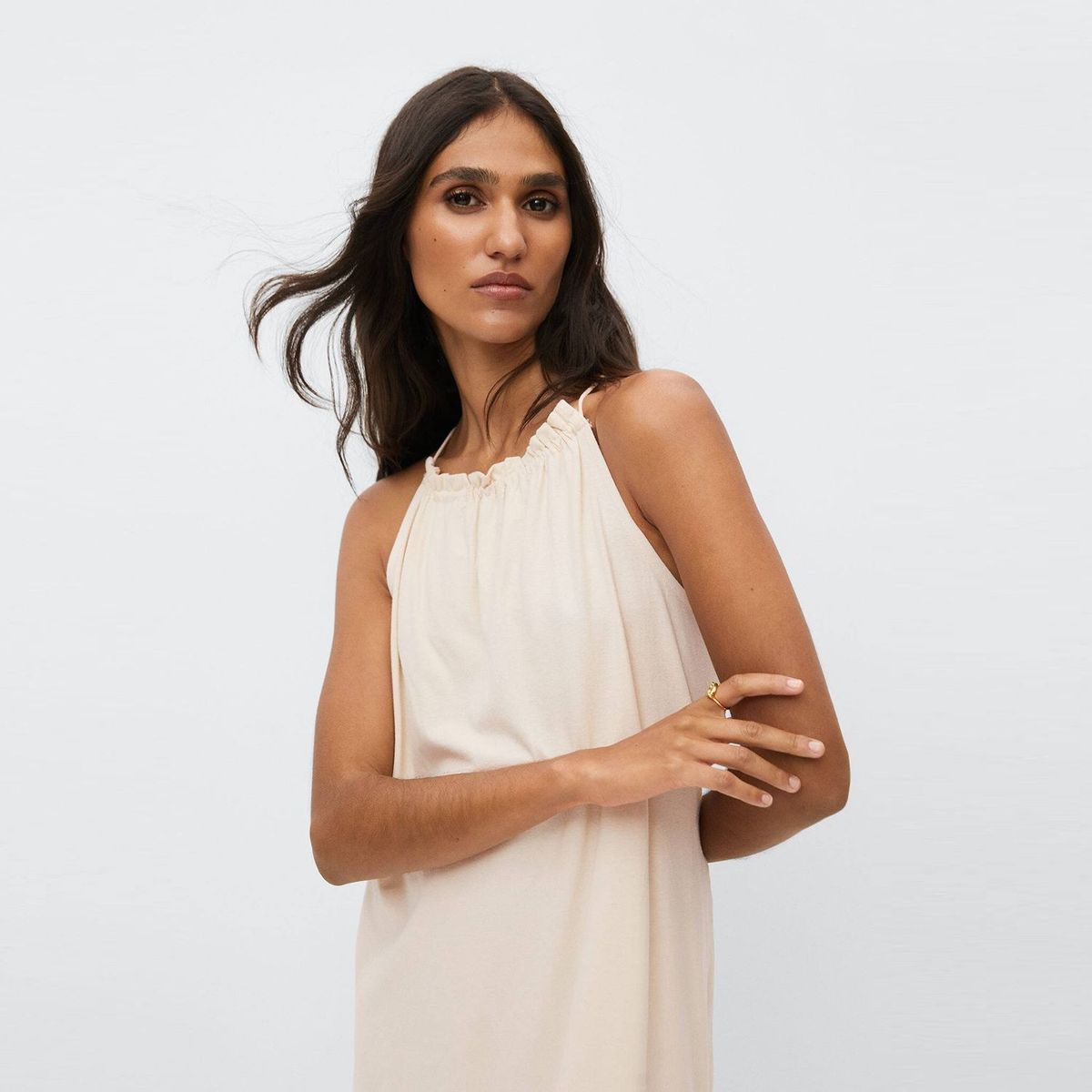 MANGO - Vestido Largo Mujer Mango