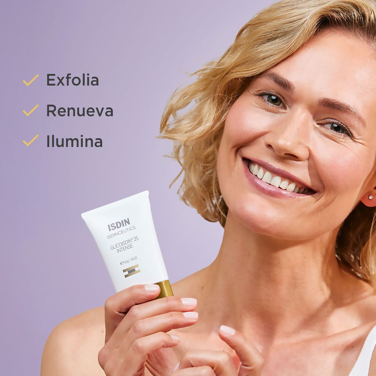 ISDIN - ISDIN Isdinceutics Glicoisdin 25 Intense  50G - Gel Peeling facial exfoliante con ácido glicolico