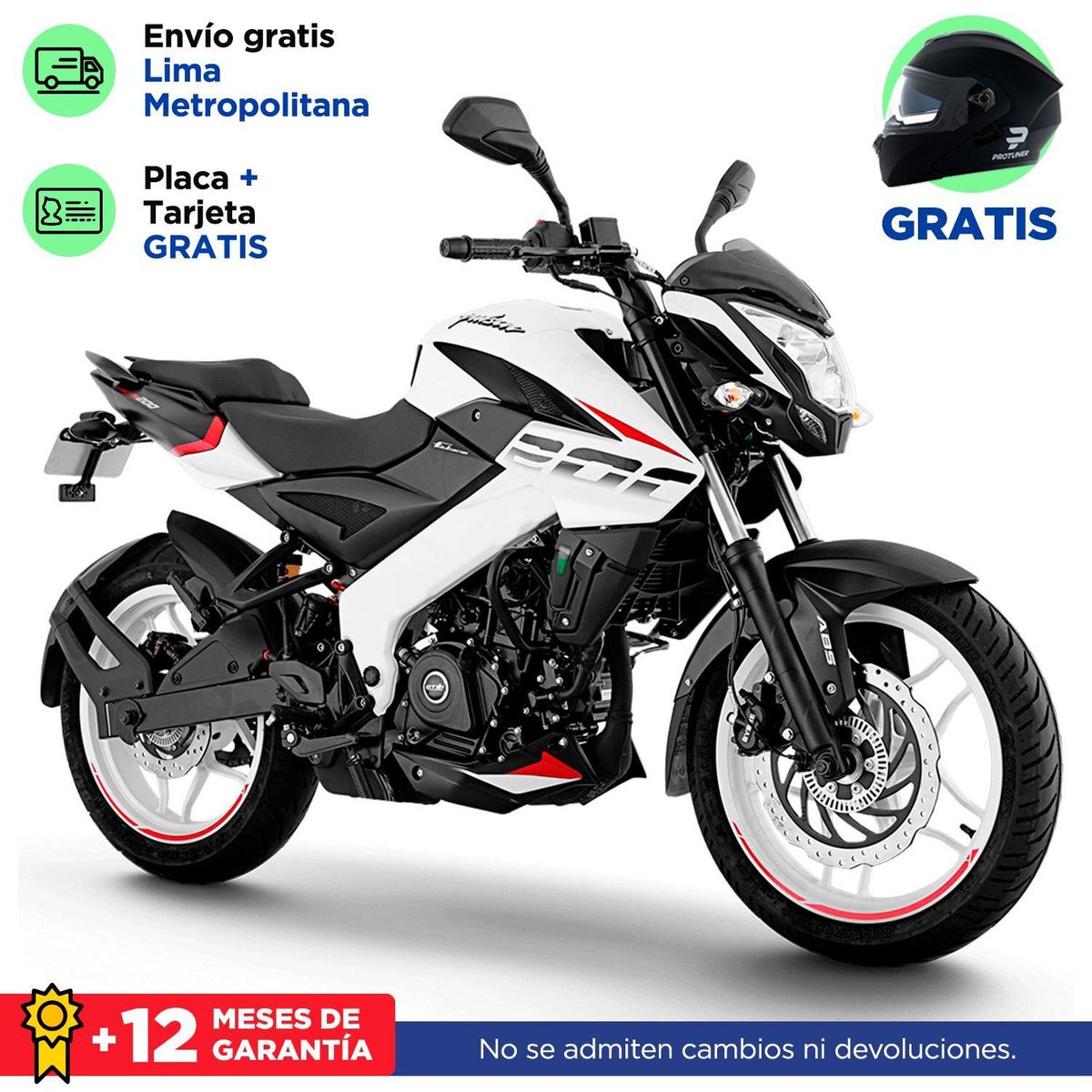  - Moto Pulsar Ns 200 Fi Blanco