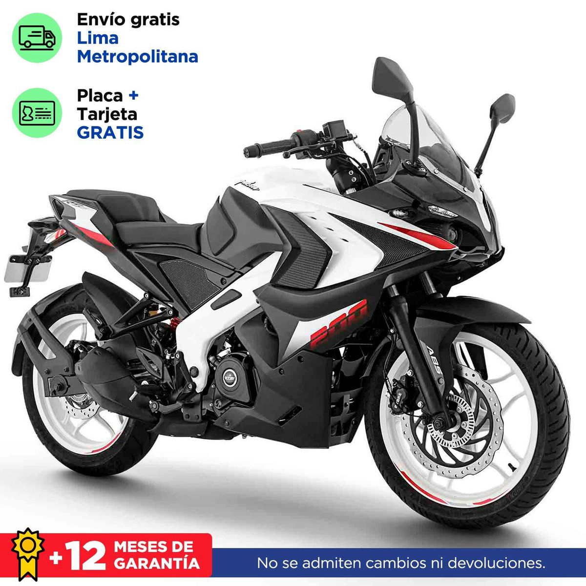 BAJAJ - Moto Pulsar Rs 200 Blanco