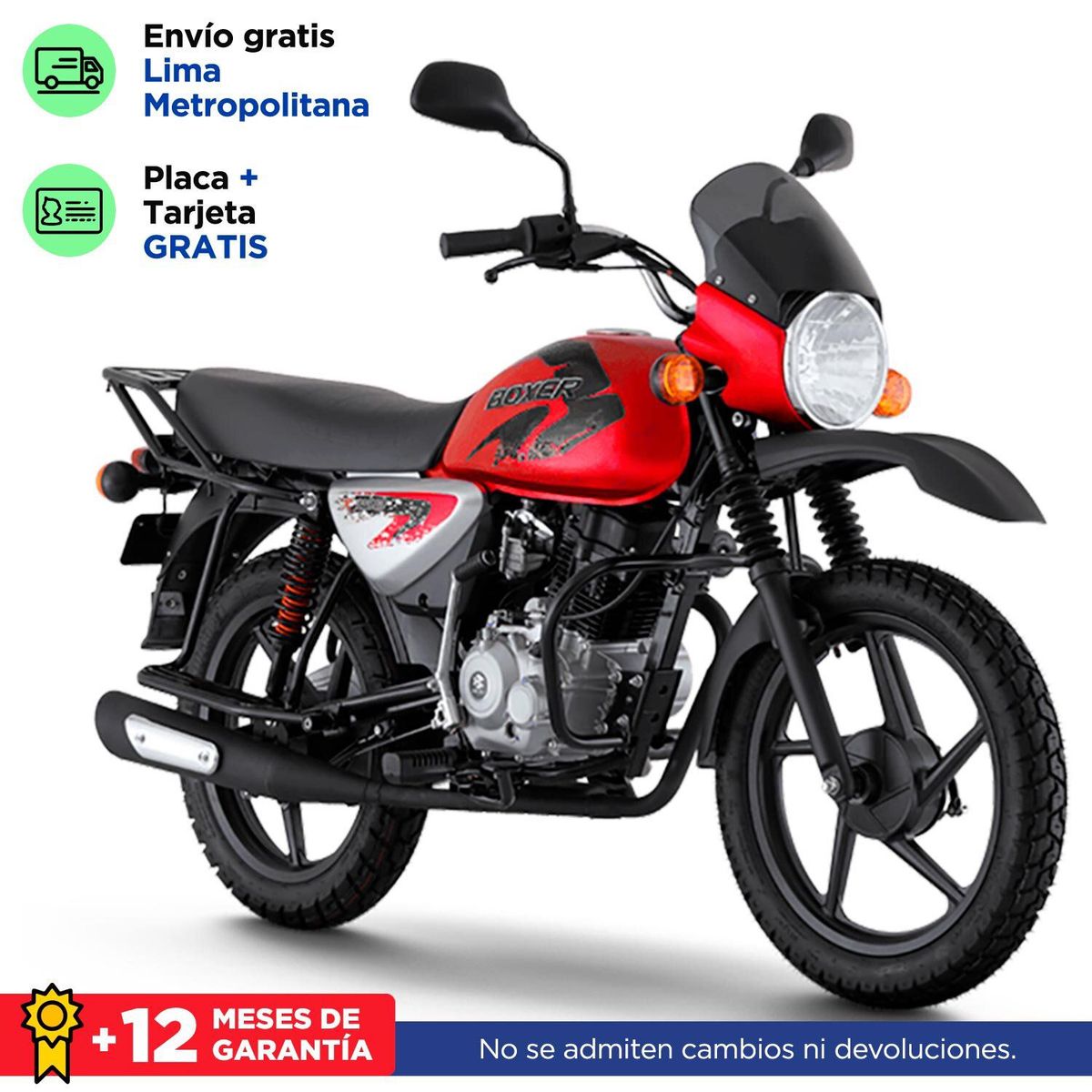 BAJAJ - Moto Boxer 150 Ug Rojo