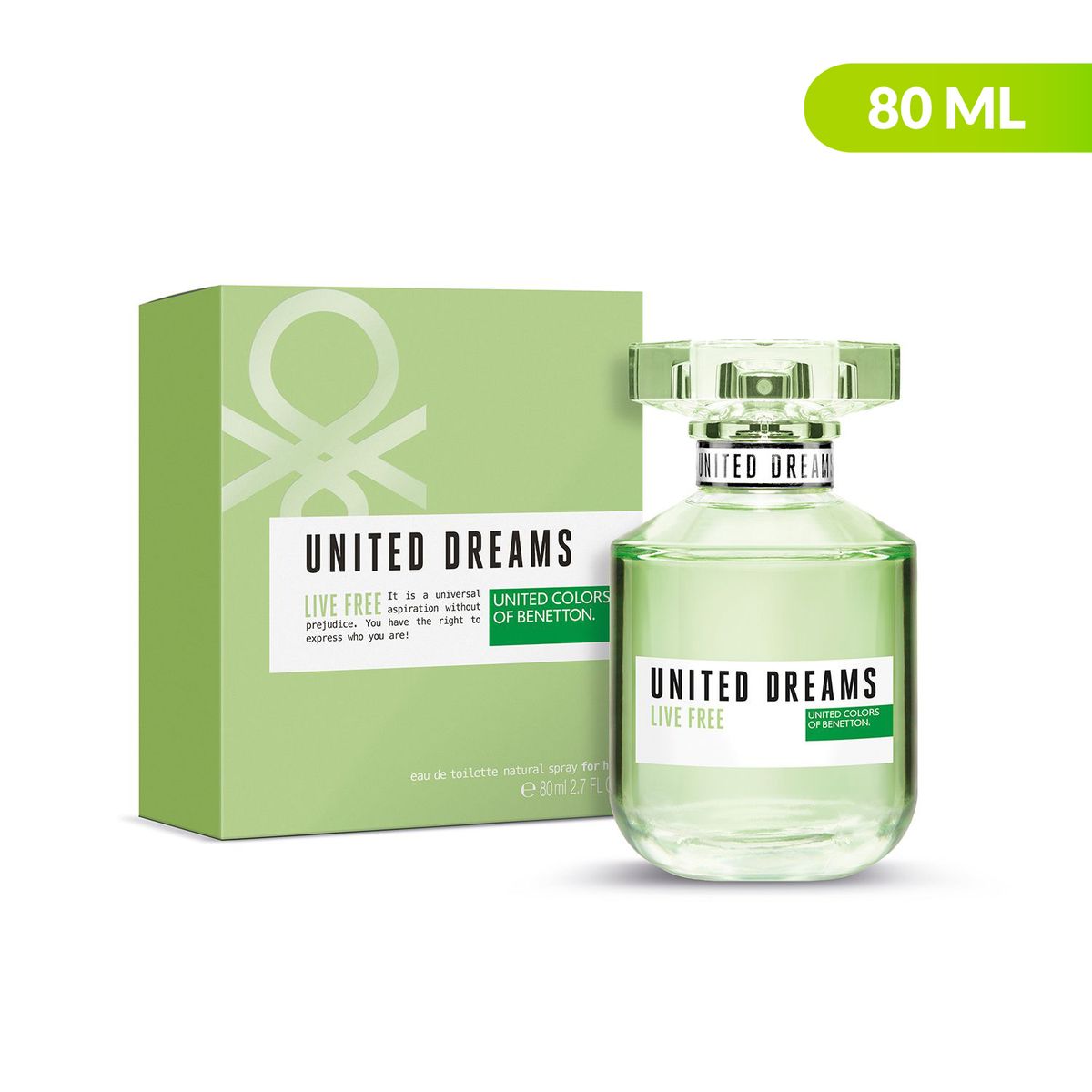 BENETTON - Benetton United Dreams Live Free EDT 80 ml BEN Mujer