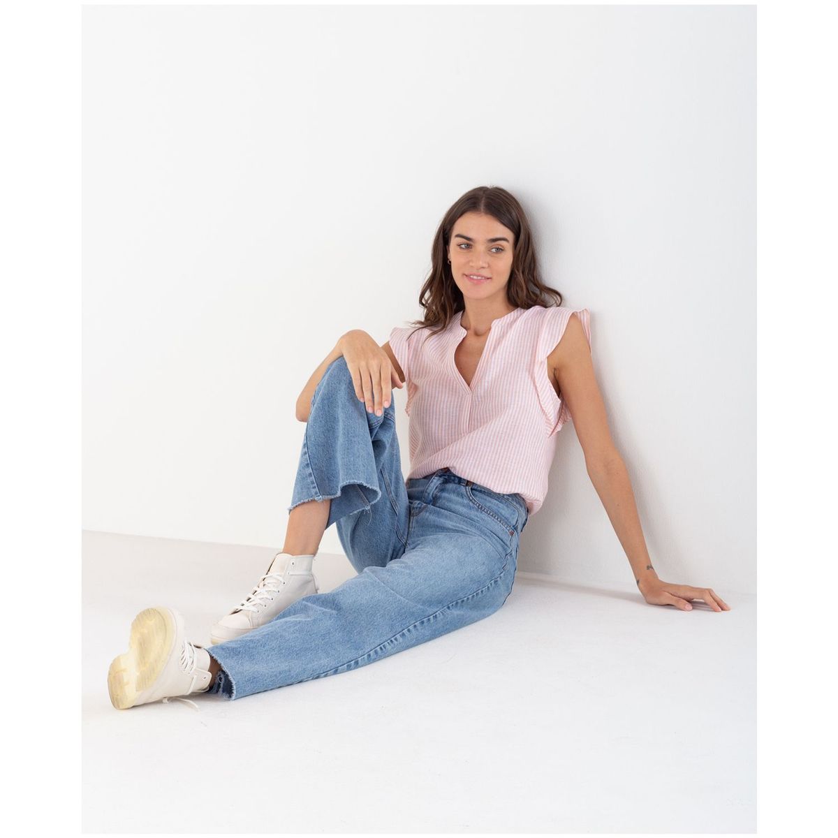 NAF NAF - Top Sin Manga Mujer Naf Naf