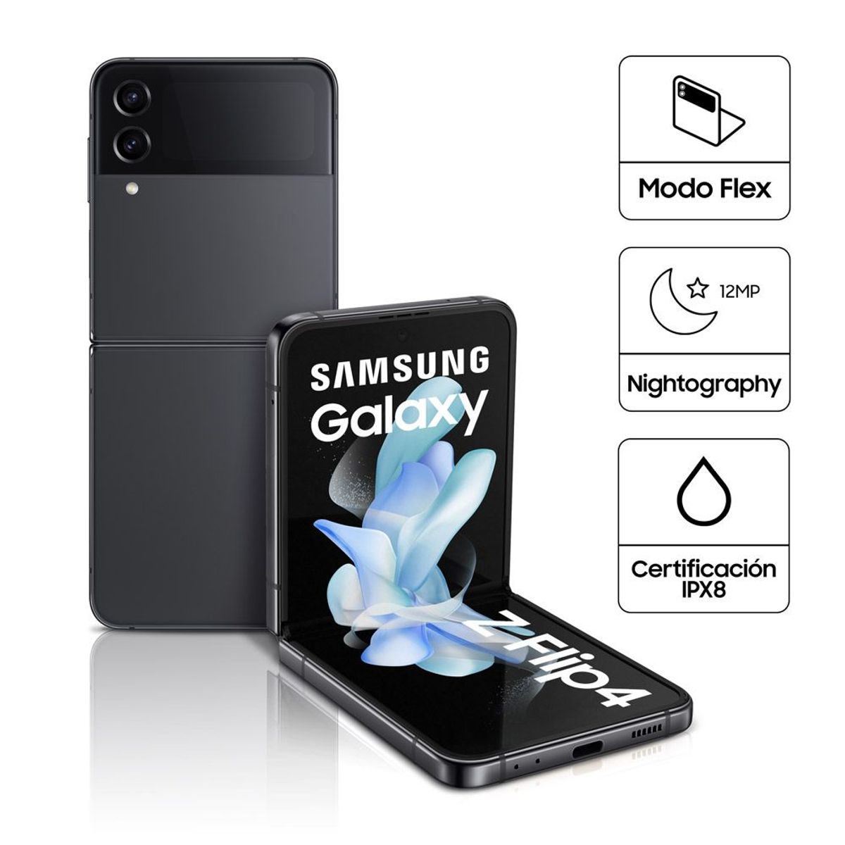 SAMSUNG - Galaxy Z Flip 4 128GB 8GB Gris