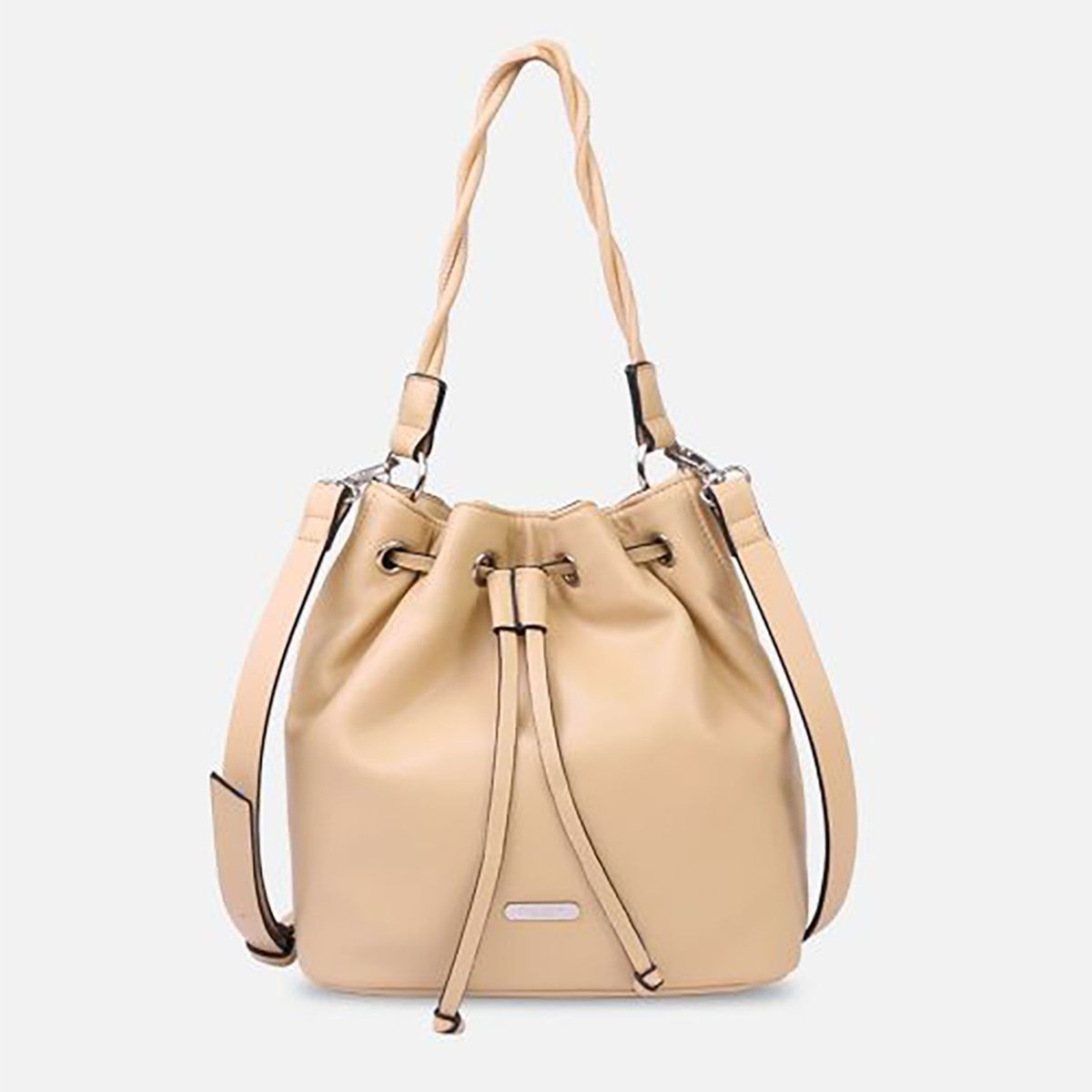CREPIER - Cartera Bucket Mujer Crepier Blasina Beige