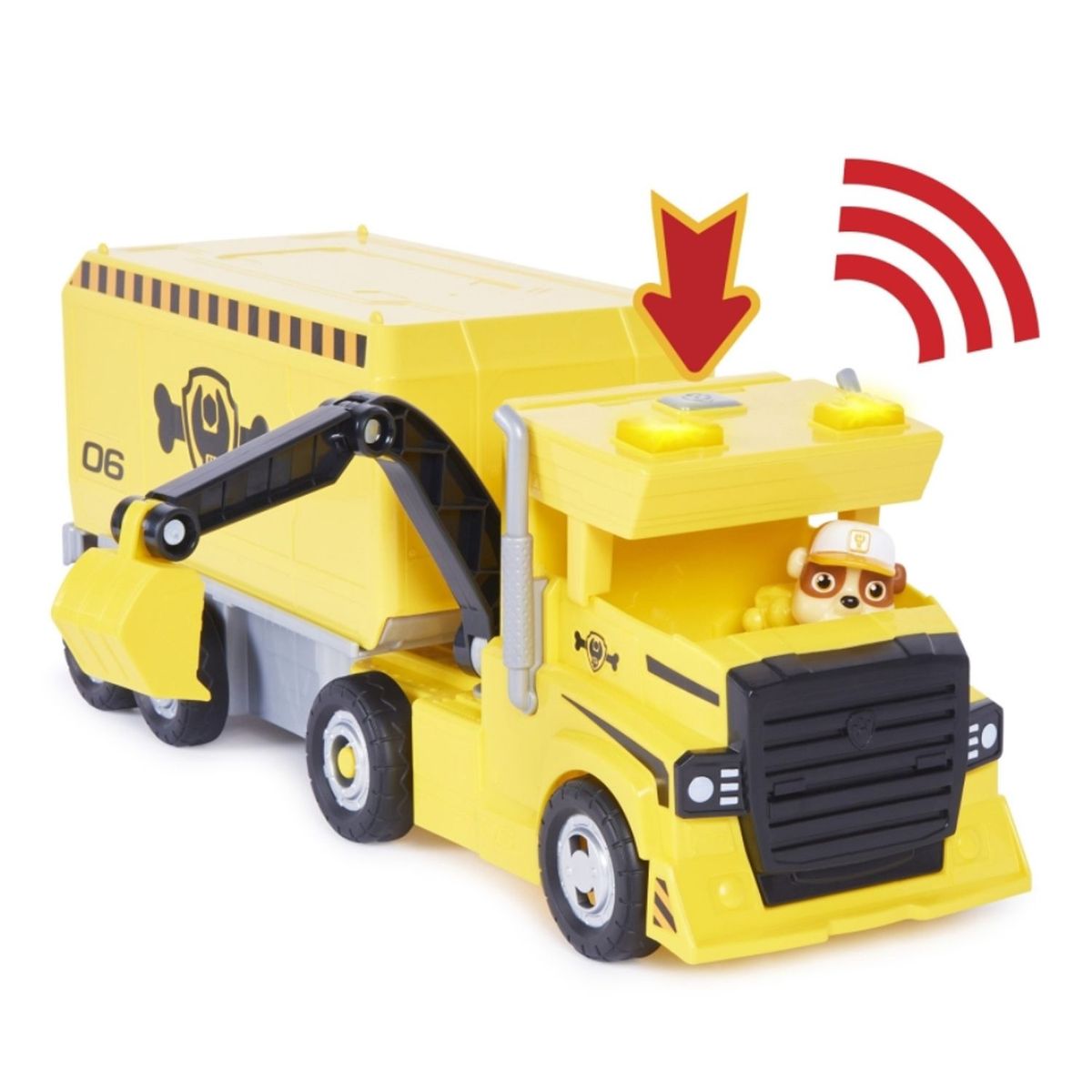 PAW PATROL - Vehiculo Paw Patrol Rubble 2 en 1 Big Trucks