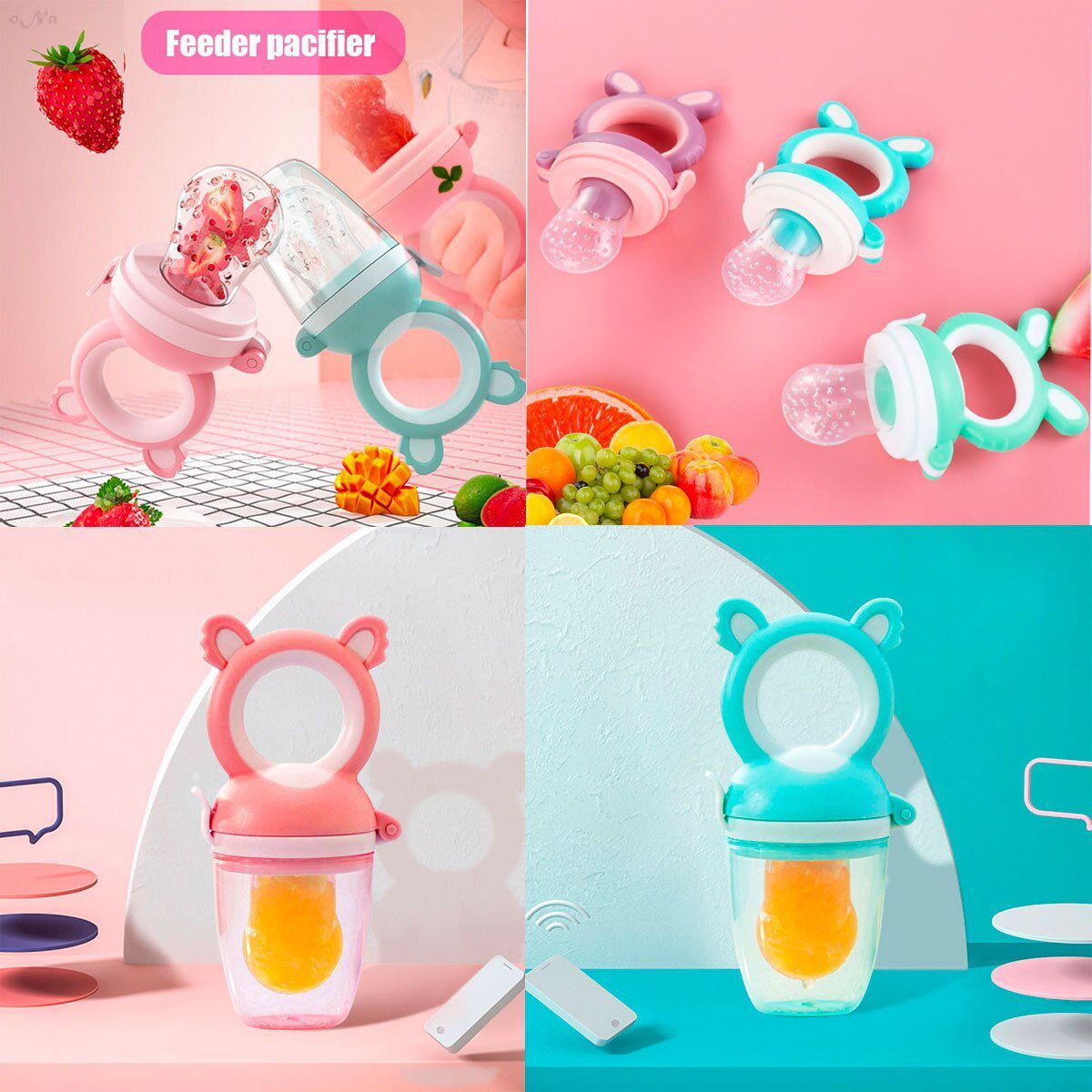 GENERICO - Chupón De Fruta Para Bebes + Estuche De  Pvc Mujer