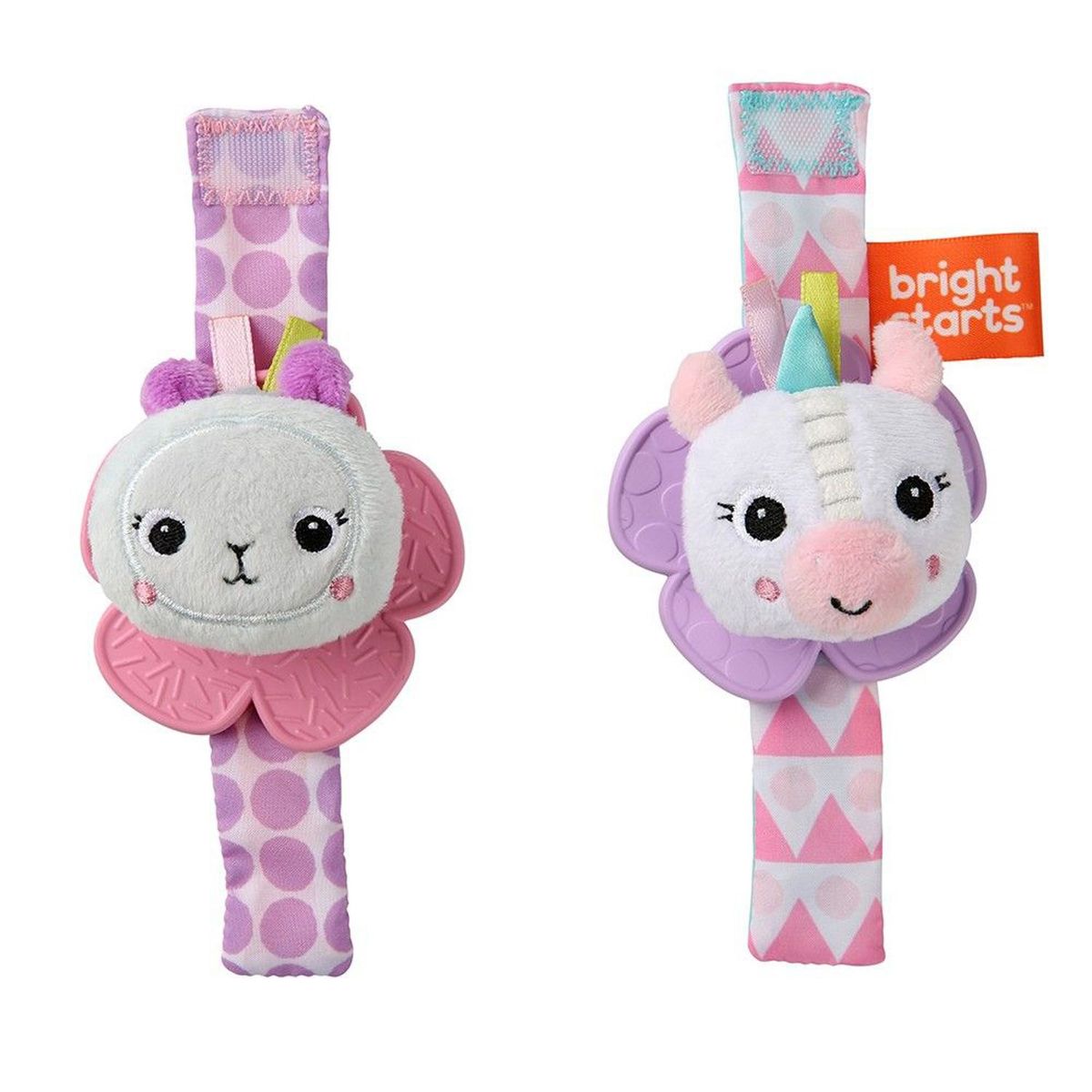 BRIGHT STARTS - Sonaja para Bebé Muñequeras Unicornio Llama B